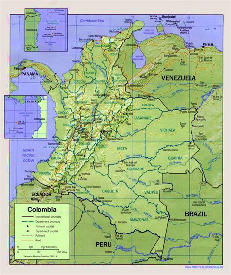 Maps Of Colombia Map Library Maps Of The World
