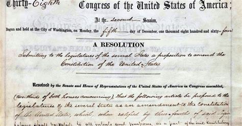 United States Constitution And Citizenship Day 13th Amendment