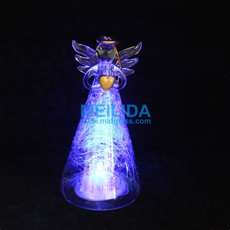 The tall, tapered column of silvered glass is even more dazzling in the dark. Wholesale Light Up Glass Angel Ornament - Buy Light Up ...