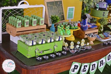 Food, crafts, decorations and more! Kara's Party Ideas Futbol Birthday Party | Kara's Party Ideas
