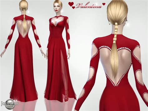 Long High Slit Dress The Sims 4 P2 Sims4 Clove Share Asia Tổng Hợp