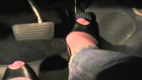 Pedal Pumping Black Peep Toe Heels Youtube