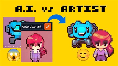 Redrawing Cute Ai Generated Pixel Art Youtube