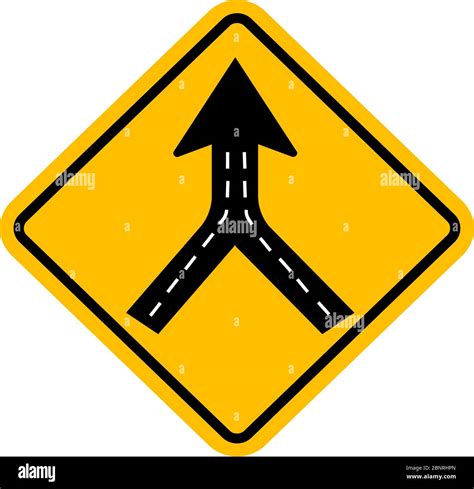 Traffic Merge Sign Hi Res Stock Photography And Images Alamy