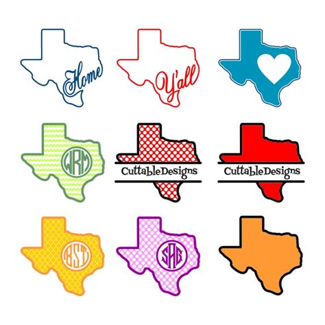 Texas Home State Cuttable Designs | Apex Designs & Fonts