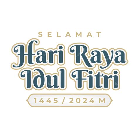 Tipografi Selamat Idul Fitri Dapat Diedit Vektor, Idul Fitri, Modern