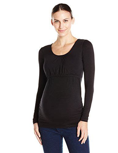 Ripe Maternity Womens Maternity Logan Long Sleeve Nursing Top Ripe Maternity Womens