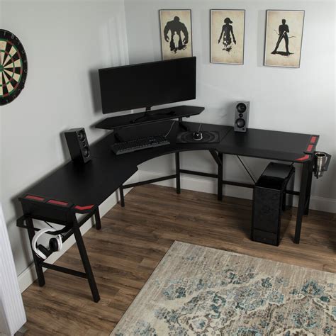 It has two elevation options. Respawn 2010 Gaming Reversible L-Shaped Desk & Reviews ...