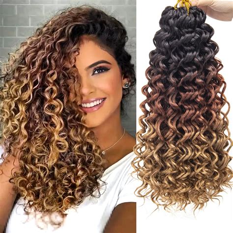 8 Packs Curly Crochet Hair Gogo Curl Crochet Hair For Black Women Deep Wave Braiding Hair