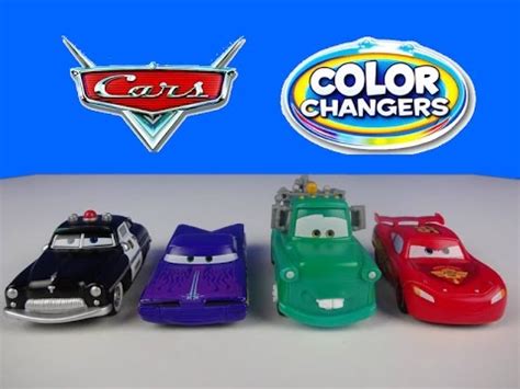 Disney pixar cars color changers stunt & splash red with lightning mcqueen nib. Disney Cars Color Changers Lightning McQueen Mater Sheriff ...
