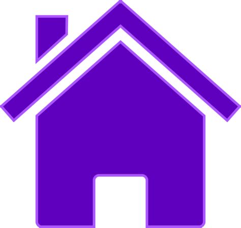 Purple House Clip Art At Vector Clip Art Online Royalty