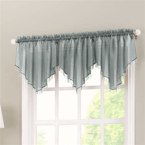 No. 918 Crushed Sheer Voile 51" Curtain Valance & Reviews | Wayfair
