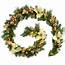 WeRChristmas Decorated Pre Lit Garland Christmas Decoration With 40 Wa
