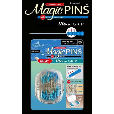 Magic Pins Ultra Grip Quilting Fine 100 Pkg From Taylor Seville