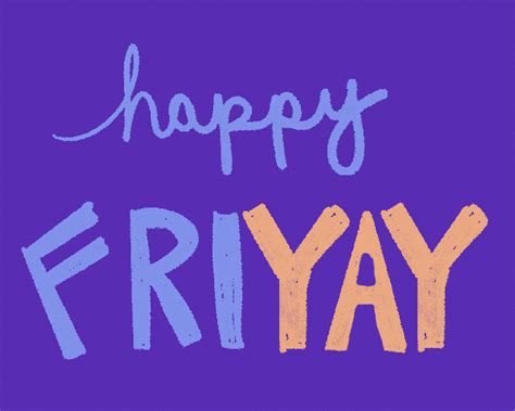 Happy Friday Dancing Purple Dog 