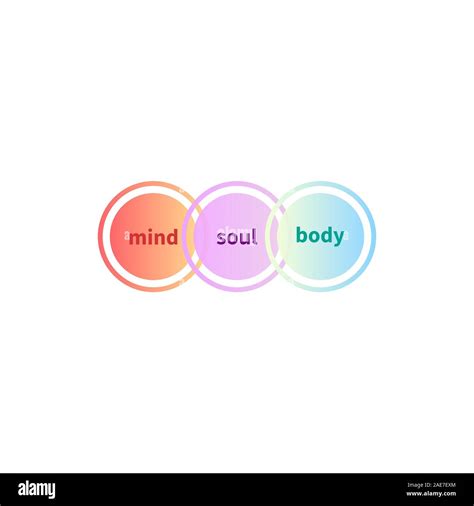 Mind Soul And Body Balance Holistic Icon Mental Health Logo Vector