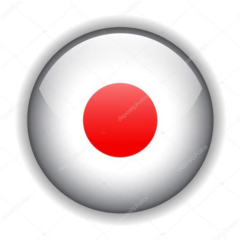 Japan Flag Button Vector — Stock Vector © Cobalt88 2175614