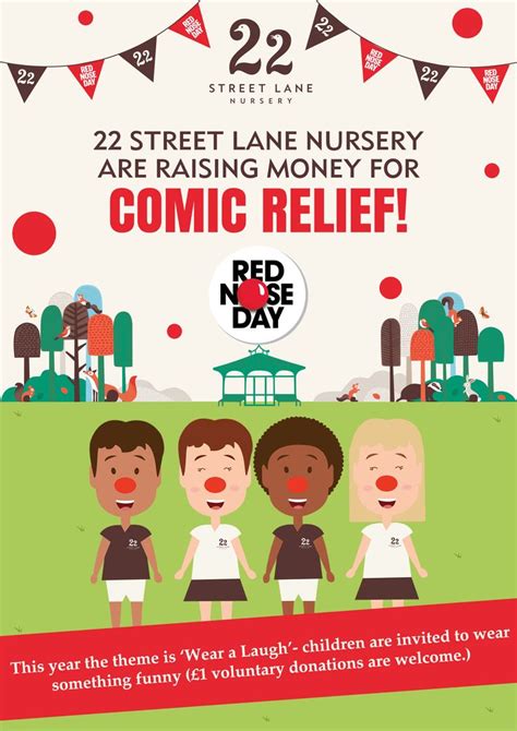 Comic Relief Poster For 22 Street Lane Nursery Nursery Comic Relief