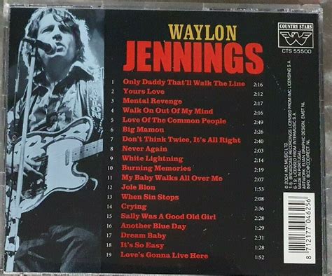 Waylon Jennings Only Daddy Thatll Walk The Line Cd Cat Nocts55500 Portugal Record Shed