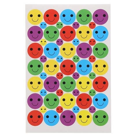 He1778949 Classmates Bumper Pack Of Smiley Stickers 24mm And 10mm