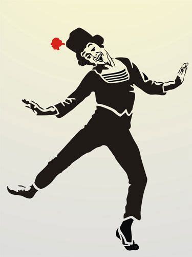 Happy Clown Figure Stencil Design From Stencil Kingdom Stencil