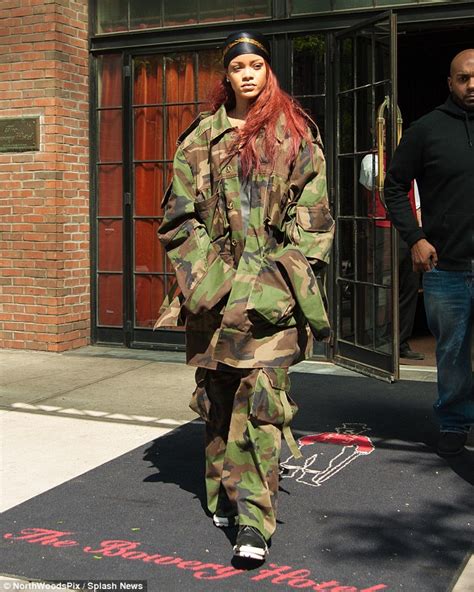 Rihanna Steps Out In Camouflage After Glamourous Dior Debut Daily