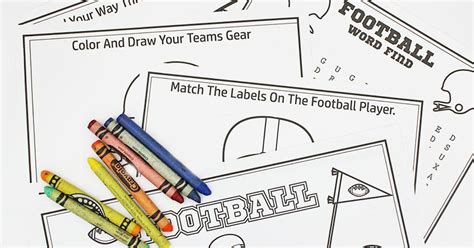 Free Printable Football Coloring Pages And Activities For Big Game Fun