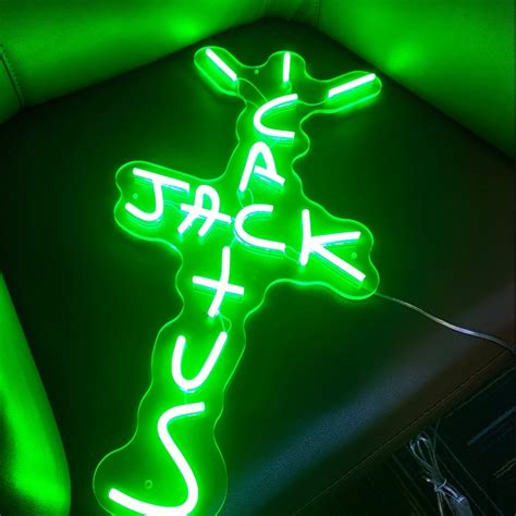 Cactus Jack Custom Neon Sign Lights Room Decor Bedroom Wall Etsy