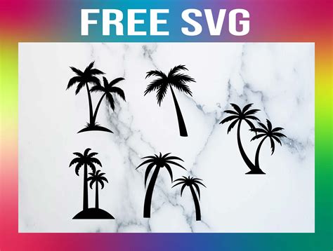 5 Free Palm Tree SVG