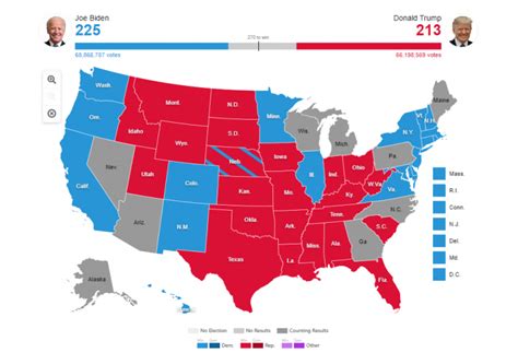 Election Maps Visualizing 2020 Us Presidential Electoral Vote Results