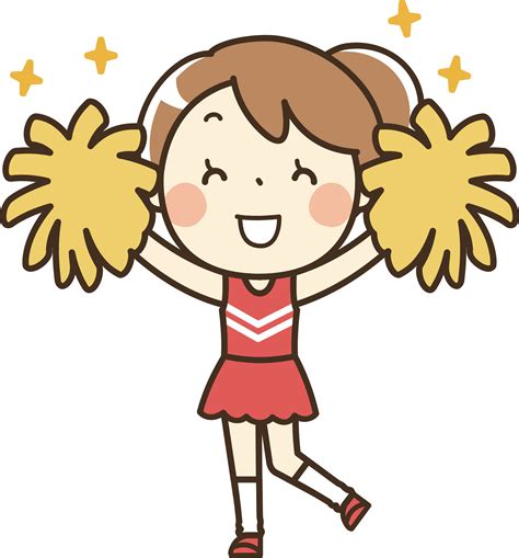 Cartoon Cheerleader Illustration Cartoon Cheerleaders Png Download