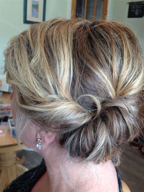 Roll To The Side Twist Mother Of The Bride Loose Updo Mother Of The