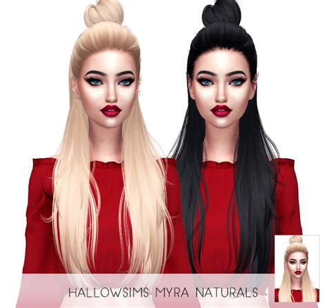 Sims 4 Cc Custom Content Hairstyle Hallowsims Myra