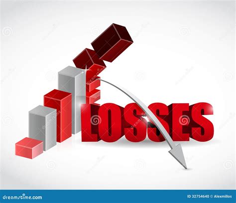 Losses Graph Illustration Design Stock Photo Image 32754640