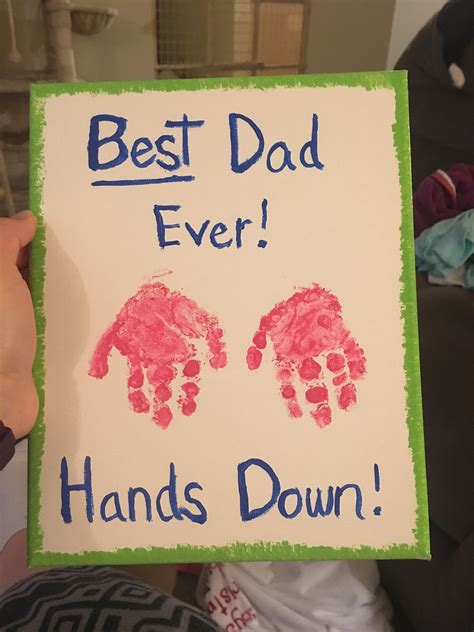 Father's Day  t made by baby! Great fun and easy kid  