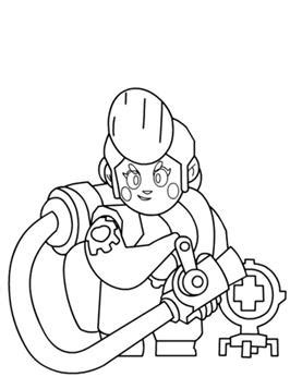 The game is liked by adults and children, as it contains a variety of characters. Kids-n-fun.com | 26 coloring pages of Brawl Stars