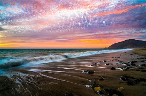 Sunlight Landscape Sunset Sea Bay Water Shore Sand Reflection