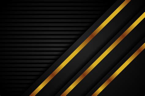 An Abstract Black And Gold Background With Stripes