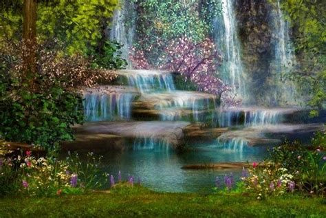 Waterfalls Very Romantic 景色