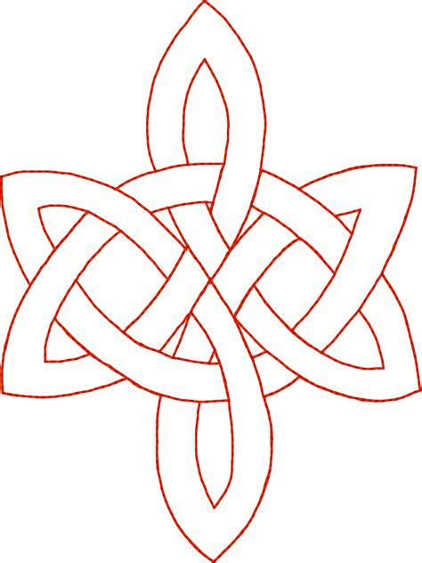 Celtic Knot Cross Outline