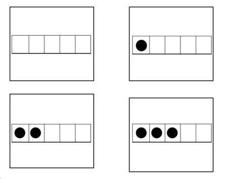 Monthly Maths 5 Frame Dice Template