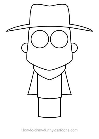 Drawing cartoon funny faces is not at all difficult compared to other drawing styles. Cowboy drawings (Sketching + vector)