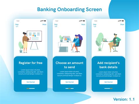 Banking Onboarding Screen V1 Payment Wallet Onboarding Uplabs