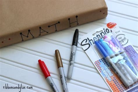 If we helped you with this craft, please help us and share it with others using the share buttons below! Cover textbooks with kraft paper then decorate with Sharpie markers. Funs school project ...