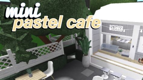 Bloxburg Mini Pastel Cafe House Build 37k Youtube