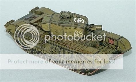 Papermau Ww2`s Tank Churchill Avre Paper Model In 1100 Scale By Pr Models