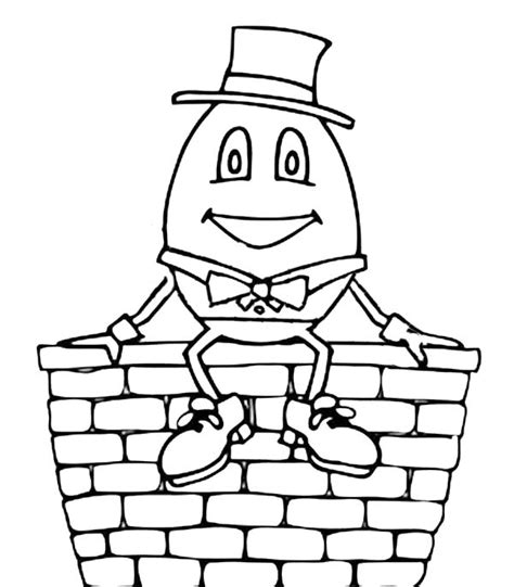 Select from 35723 printable crafts of cartoons, nature, animals, bible and many more. Nursery Rhyme Humpty Dumpty Coloring Pages : Coloring Sky