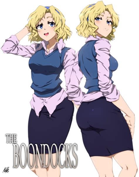 Sarah Dubois The Boondocks Highres 1girl Ass Blonde Hair Blue