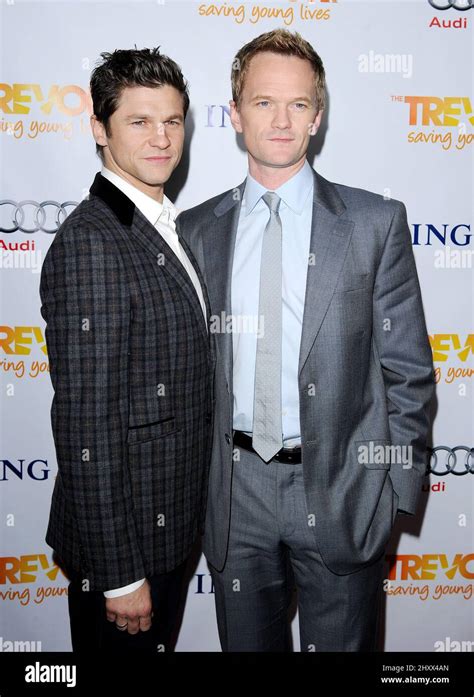 david burtka and neil patrick harris attending trevor live event held at the hollywood