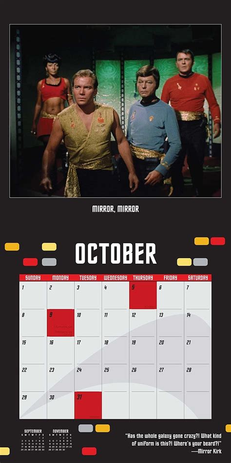 The Trek Collective Star Trek Calendars Revealed